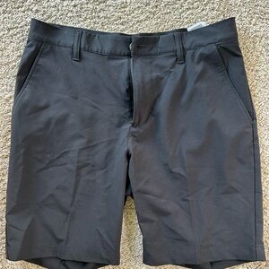 adidas Men's black Flat Front golf Shorts